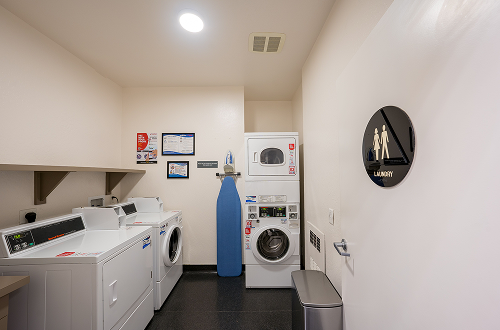 Self-service laundry room